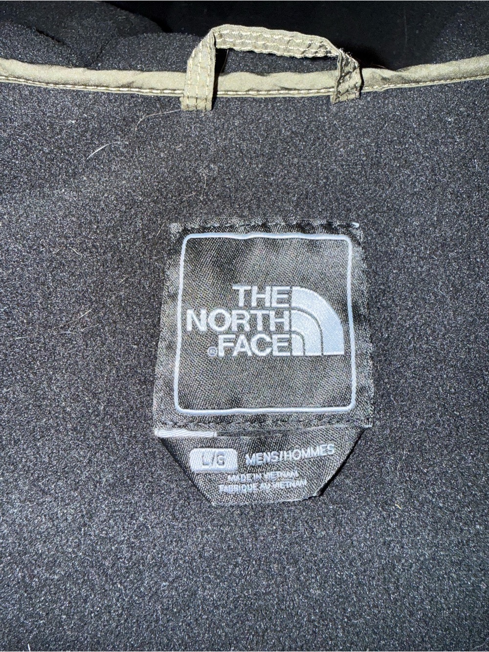 North Face Meeks Quilted Hooded Jacket Mens Large Army Green - Picture 6 of 6